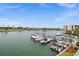 Amazing views of the marina at 450 Treasure Isle Causeway # 411, Treasure Island, FL 33706
