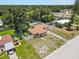 Sprawling neighborhood with a cozy home featuring a fenced yard, lush greenery, and a paved driveway at 525 38Th S St, St Petersburg, FL 33711