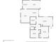 A detailed floor plan layout of a home, showcasing the room dimensions and their placements at 525 38Th S St, St Petersburg, FL 33711