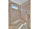 Modern bathroom showcasing a frameless glass shower and clean lines, designed for comfort and style at 5320 Morey Farms Loop, Palmetto, FL 34221