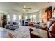 Inviting living room with large windows and comfortable seating for entertaining at 5722 Biscayne Ct # 107, New Port Richey, FL 34652