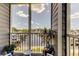 Screened-in lanai with views of the marina and water, perfect for relaxing outdoors at 5722 Biscayne Ct # 107, New Port Richey, FL 34652