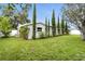 The expansive yard offers privacy with lush trees and landscaping at 6119 31St N Ave, St Petersburg, FL 33710