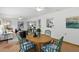 Bright dining area offering natural light and neutral tones, perfect for entertaining and relaxation at 6119 31St N Ave, St Petersburg, FL 33710