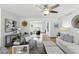 Open living area featuring hardwood floors, bright lighting and a smooth transition into other living spaces, great for entertaining at 6119 31St N Ave, St Petersburg, FL 33710