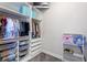 Custom closet featuring shelving and hanging storage at 6817 Ebb Tide Ave, Apollo Beach, FL 33572