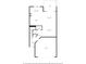 Layout of the first floor showing kitchen, living room, garage, and outdoor patio at 829 Date Palm Ln, St Petersburg, FL 33707