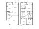 Combined floor plans showcasing both the first and second floor layouts at 829 Date Palm Ln, St Petersburg, FL 33707