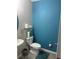 Stylish half bathroom with modern fixtures and a clean, refreshing design at 10108 Rosemary Leaf Ln, Riverview, FL 33578