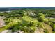 Aerial view of a lush golf course winding through a residential community, enhanced by ponds and mature trees at 11144 Paradise Point Way, New Port Richey, FL 34654