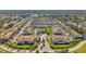 Aerial view of the community shows extensive landscaping, pools, and a comfortable living environment at 1302 Twilridge Pl, Brandon, FL 33511