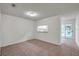 Bright dining area with tile flooring, neutral walls, and a view of the kitchen through an opening at 1302 Twilridge Pl, Brandon, FL 33511