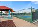 Community pickleball courts featuring covered seating areas, providing a recreational amenity at 1306 Idlewood Dr # 53, Sun City Center, FL 33573