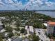 Expansive aerial view showing the building's place among the community with downtown in the background at 1508 S Howard Ave # A, Tampa, FL 33606