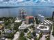 Scenic aerial view featuring the building's position near the water, with a lovely skyline at 1508 S Howard Ave # A, Tampa, FL 33606