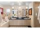 Spacious bathroom features a double vanity, soaking tub, and a separate shower at 1508 S Howard Ave # A, Tampa, FL 33606