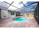 Sparkling screened-in pool with brick paver patio at 2174 Kent Ave, Clearwater, FL 33764