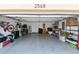 Spacious garage with ample storage space and epoxy flooring at 2568 13Th N Ave # 2568, St Petersburg, FL 33713