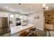 Elegant kitchen featuring stainless steel appliances, a central island, and a stylish design at 2568 13Th N Ave # 2568, St Petersburg, FL 33713