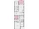 Detailed floor plan showcasing the layout of the home, including the location of the bedrooms and kitchen at 4294 Cairoli Ct, Wesley Chapel, FL 33543