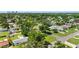 Neighborhood aerial featuring tree-lined streets, green lawns, and a cozy residential atmosphere at 4391 Ne Cherry Ne St, St Petersburg, FL 33703