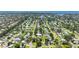 A scenic aerial view of a waterfront neighborhood with lush greenery and waterways at 4391 Ne Cherry Ne St, St Petersburg, FL 33703