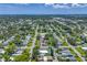 An aerial view of a residential area with well-maintained homes, green trees, and a swimming pool at 5401 7Th N Ave, St Petersburg, FL 33710