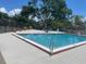 Exterior image showcasing a refreshing community pool surrounded by lush landscaping and lounge chairs at 6262 142 N Ave # 1001, Clearwater, FL 33760