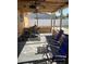 An outdoor gym featuring a treadmill, stationary bike, and free weights, perfect for staying active while enjoying the fresh air at 7321 W Pocahontas Ave, Tampa, FL 33634