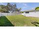 Large grassy backyard is completely fenced in for safety and privacy at 8200 31St N Ter, St Petersburg, FL 33710