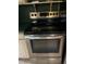 Stainless steel Frigidaire stove with a glass cooktop and digital display at 8211 Diagonal N Rd, St Petersburg, FL 33702