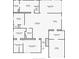 Home floor plan featuring a screened patio, kitchen, primary bedroom, and garage at 9041 58Th N St, Pinellas Park, FL 33782
