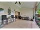 Spacious screened patio with tile flooring at 9041 58Th N St, Pinellas Park, FL 33782