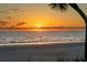 Beautiful sunset over a serene beach with clear water and a palm tree silhouette at 20060 Gulf Blvd, Indian Shores, FL 33785