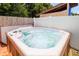 Relaxing hot tub with jets, providing a spa-like experience in the backyard at 11116 118Th St, Seminole, FL 33778