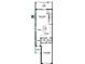 Detailed floor plan showcasing the first floor layout with kitchen, living, dining, and garage at 1130 Creek Valley Ct, Brandon, FL 33511