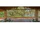 Picturesque pavilion with stone pillars, offering views of the adjacent recreational area at 1136 Thayer St, Safety Harbor, FL 34695