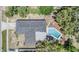 Private backyard oasis with a refreshing pool and shaded patio, perfect for relaxation and entertaining at 1403 Tallahassee Dr, Tarpon Springs, FL 34689