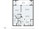 Floor plan displaying layout of a 2-bedroom condo with dimensions at 1640 Villa Capri Cir # 206, Odessa, FL 33556