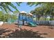 A vibrant community playground features slides, climbing structures and swings, fostering play and activity at 25950 Risen Star Dr, Wesley Chapel, FL 33544