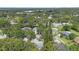 Neighborhood aerial showcasing lush surroundings and mature trees in a residential area at 2850 Doone Cir, Palm Harbor, FL 34684