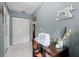 A home office or hobby room with great light, storage and desk space at 2850 Doone Cir, Palm Harbor, FL 34684