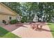 Charming picnic area with tables and umbrellas, ideal for outdoor dining and community gatherings at 2850 Doone Cir, Palm Harbor, FL 34684