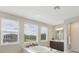 Bathroom features a soaking tub and picturesque views from the large windows that look out over the lush green lawns at 2903 Cordoba Ranch Blvd, Lutz, FL 33559