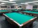 Spacious billiard room with multiple tables, offering residents a recreational and social space at 2960 59Th S St # 215, Gulfport, FL 33707