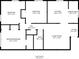 Detailed floor plan of a house with labeled rooms and dimensions at 312 E Tomlin St, Plant City, FL 33563