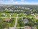 Picturesque aerial view of a residential neighborhood with lush green trees at 3515 E 34Th St, Bradenton, FL 34208