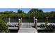 Community dock overlooking a scenic canal at 4743 Spinnaker Dr, Bradenton, FL 34208