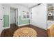 Comfortable bedroom with Murphy bed and built in storage at 58 Aster St, Clearwater Beach, FL 33767