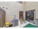 Enclosed back patio offers an outdoor seating area at 6262 142Nd N Ave # 1302, Clearwater, FL 33760